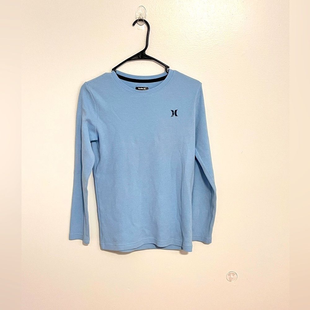 Hurley Waffle Knit Long Sleeve Shirt Sz 14/16